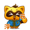 57 Funny raccoons qq emoji gifs  #.2