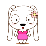 18 Lovely dog girl emoji gifs