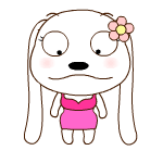 18 Lovely dog girl emoji gifs