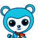 18 Funny cute blue raccoon emoji gifs
