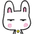 46 Smart and lovely little rabbit emoji gifs
