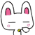 46 Smart and lovely little rabbit emoji gifs