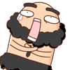 12 Funny beard uncle emoji gifs download