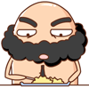 12 Funny beard uncle emoji gifs download