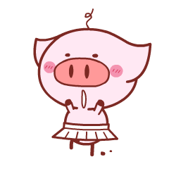 25 Pretty cute pink piggy emoji gifs download