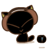 14 Super cute black cat emoji gifs Download