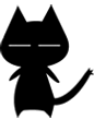 21 Funny black cat emoji gifs to download