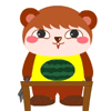 15 Stupid cute bear emoji gifs