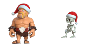12 Funny Christmas emoji gifs emoticons Clash of Clans