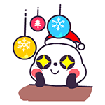 24 Christmas panda emoji emoticons gifs blessing