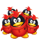 12 Tencent QQ lovely little penguins emoji gifs