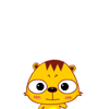20 Cute cartoon tiger emoji gifs expression images are download