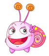18 Super cute baby snails emoji gifs to download