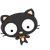 49 Black cartoon cat emoji gifs to download