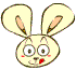 18 Mobile phone chat rabbit expression images emoji gifs to download