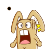 33 Very cool long-eared cartoon rabbit emoji gifs