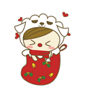 15 Super cute Sheep baby girl emoji gifs Emoticons Free Download