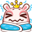 17 Cute rabbit princess emoji gifs download