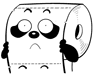 12 Interesting toilet paper panda emoji gifs to download