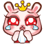 26 Cute rabbit princess emoji gifs download emoticons