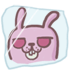 16 Funny red eyes of the rabbit emoji gifs emoticons