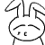 30 Super cute rabbit expression show emoji gifs