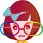 23 little girl with glasses Emoji gifs