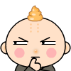 56 Cute and interesting little Chinese monk emoji gifs emoticons