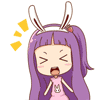 13 Super cute rabbit girl emoji gifs chat expression free download