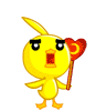13 Lovely yellow chicks emoji gifs download
