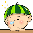 16 Cute watermelon boy emoji gifs downloads
