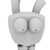 11 3D Cute and funny rabbit emoji gifs download
