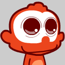 17 Big eyes monkey emoji gifs emoticons free download