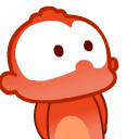 17 Big eyes monkey emoji gifs emoticons free download