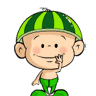 10 Cute watermelon head boy emoji gisf free download