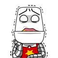 12 Cute funny trash robot emoji gifs emoticons