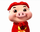 21P Cute and funny pig Superman gif emoji Pig Emoticons