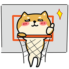 7 Dog and basketball emoji funny free stickers download