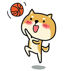 7 Dog and basketball emoji funny free stickers download