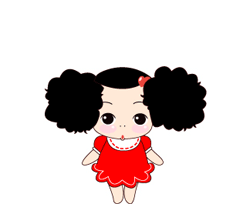 10 Lovely doll girl emoticons gif emoji iPhone 8 Emoticons Animoji