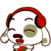 13 Happy puppy dog QQ emoticons gif emoji iPhone 8 Emoticons Animoji