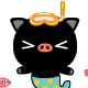41 Black pig baby emoticons gif iPhone 8 Emoji Animoji