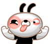 14 Cute funny rogue rabbit iPhone 8 Emoticons Animoji