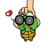 34The cartoon tortoise Emoticons Gif iPhone 8 Emoticons Animoji