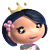 10P Cute little princess emoji gif free download