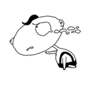 11 Crazy child -Lost his head Emoticons Gif iPhone Emoji Animoji
