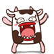 14 Estrus cows Emoticons Gif iPhone Emoji Animoji