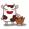 14 Estrus cows Emoticons Gif iPhone Emoji Animoji