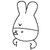 18 Rabbit Baby Dress Up Emoticons Gif iPhone Emoji Animoji