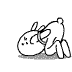12 Tuzki Crazy rabbit emoticons gif iPhone 8 Emoticons Animoji